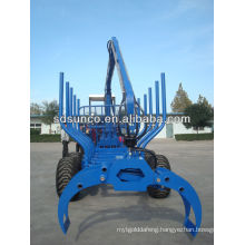 1 ton model to 12 ton model Log Loading trailer with Crane,High quality with CE certificate